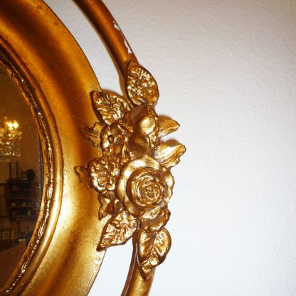 Barockspiegel oval vergoldet